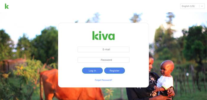 Login page